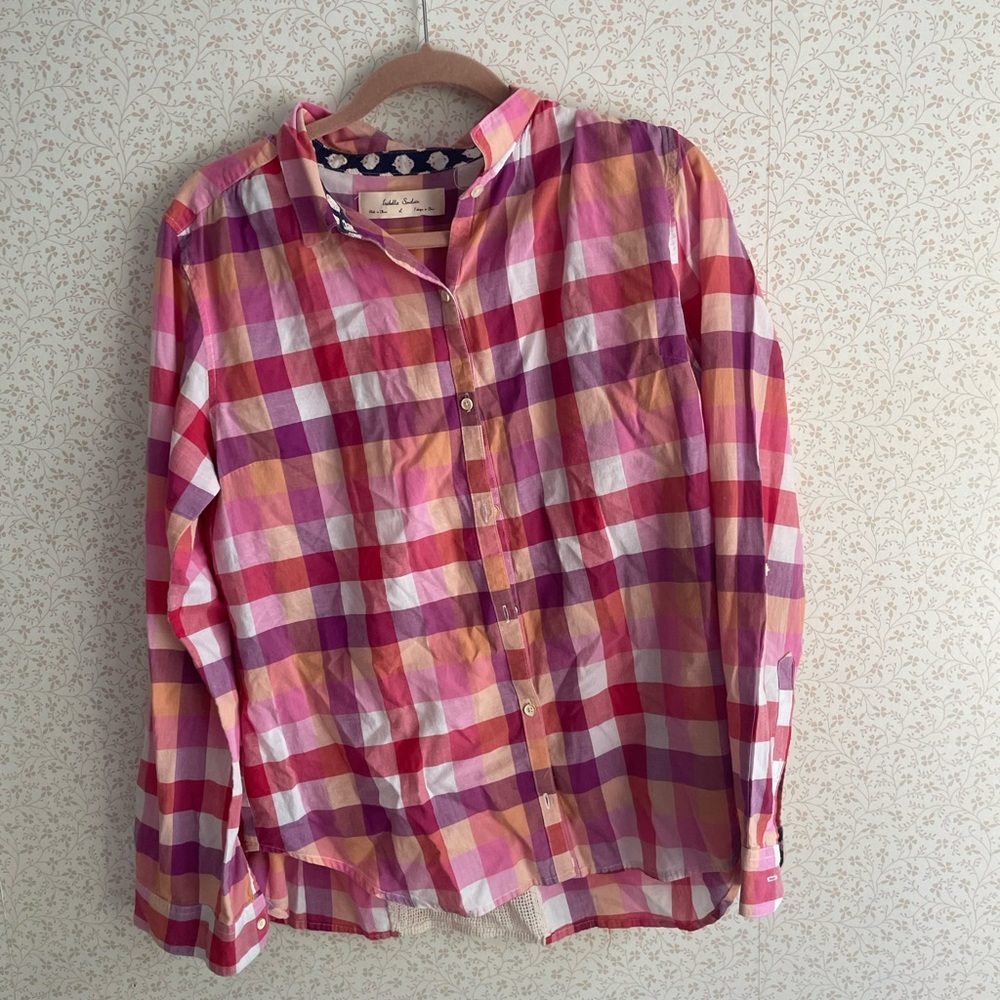 Isabella Sinclair Pink Plaid Button-Down
